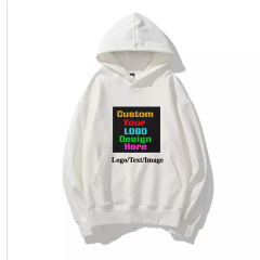 Dye Sublimation Pullover Logo Printing OEM Embroidery Unisex Blank Pure Sportswear Custom Men's Hoodie