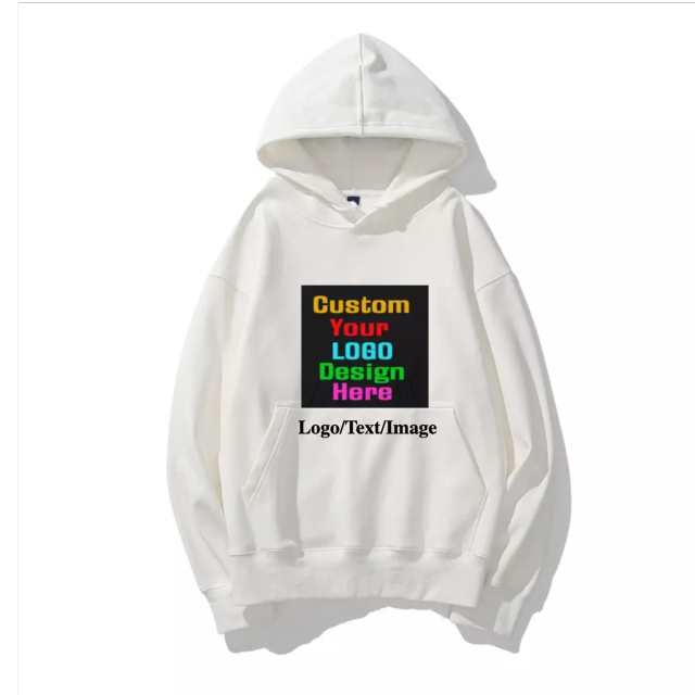 Dye Sublimation Pullover Logo Printing OEM Embroidery Unisex Blank Pure Sportswear Custom Men's Hoodie