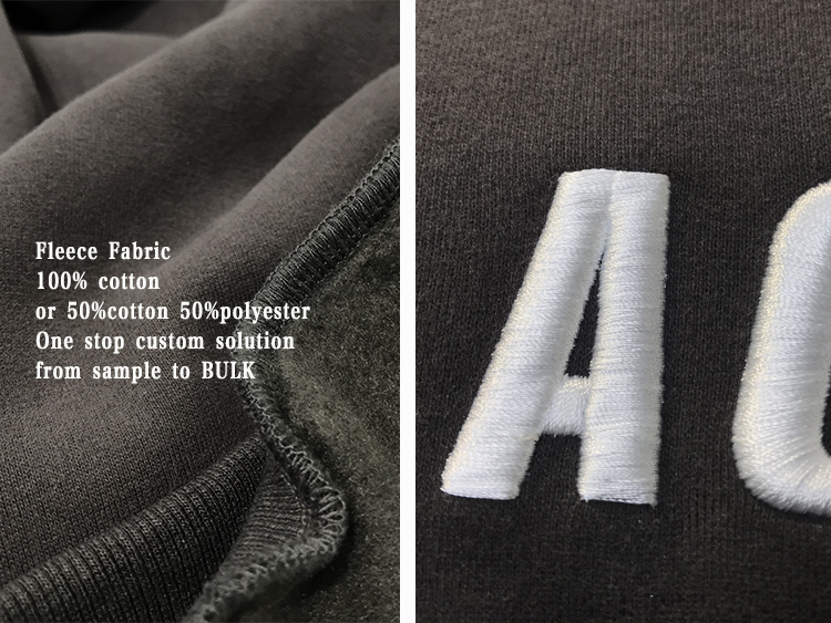 Popular Hoodie Custom Heavyweight 100% Cotton Black Blank Fleece Pullover Hoodie Oversized Men's Sweatshirt