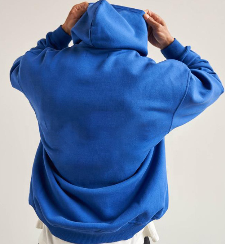 Pullover Heavyweight 100% Cotton Hoodie Men Custom Embroidery Logo Blank French Terry Oversized Hoodies