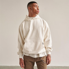 Pullover Heavyweight 100% Cotton Hoodie Men Custom Embroidery Logo Blank French Terry Oversized Hoodies