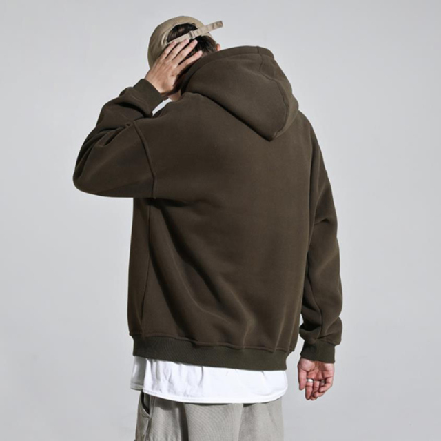 High Quality 100% Cotton Oversized Wholesale Customized Men's Embroidered Print Logo Hoodie