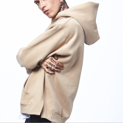 Custom logo tag heavyweight cotton hoodie