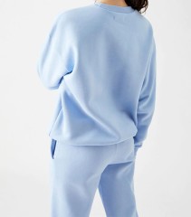 Custom Embroidery Logo Sweatshirt Cotton Crew Neck Oem Quality Oversize Embroidered Women Crewneck Prints Light Sweatshirts