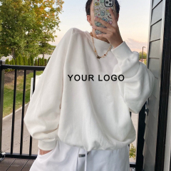 Custom Loose unisex Crew Neck heavy weight oversized cotton Sweatshirt