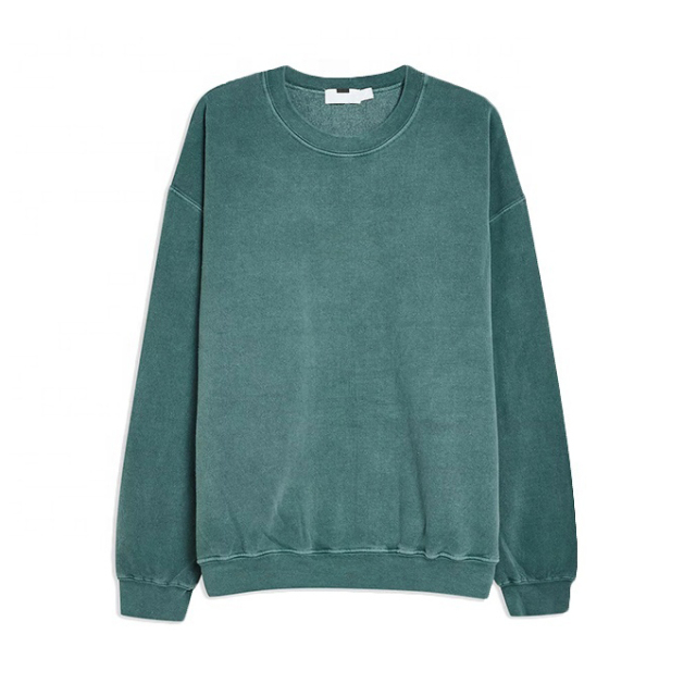 Custom vintage hoodie fleece french terry vintage sweater acid wash unisex crewneck sweatshirt