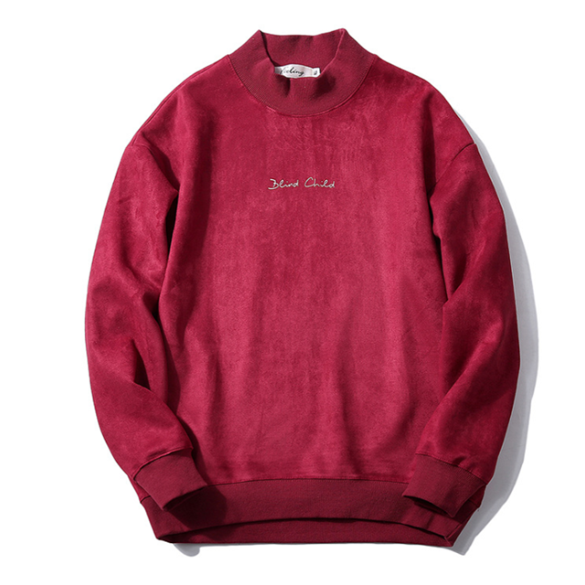 Custom oversized mens embroidered high quality crewneck sweatshirts