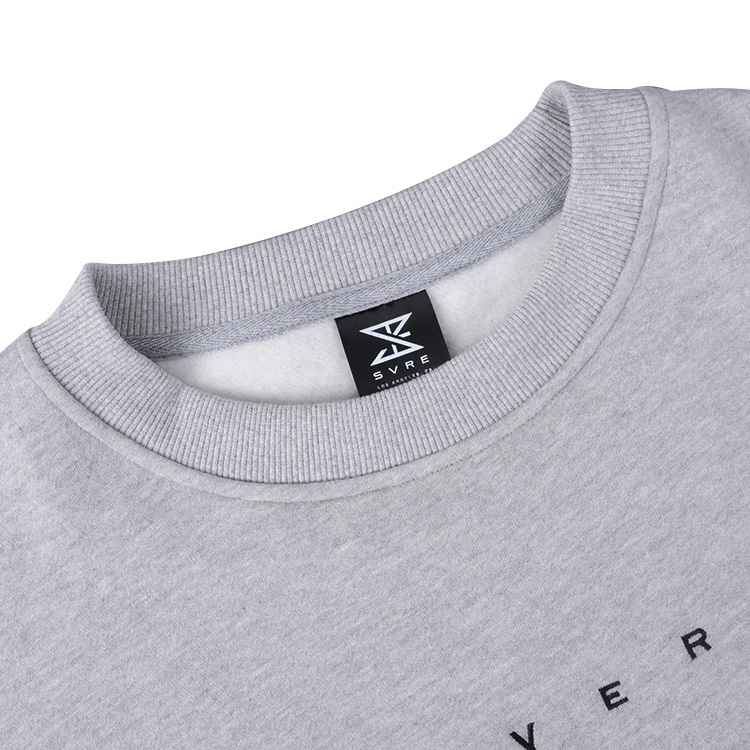 Custom Embroidery Soft Fleece Crewneck Sweatshirt For Men