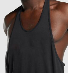 fitness running muscle workout homme tank top custom organic cotton blank mens bodybuilding stringer gym singlet