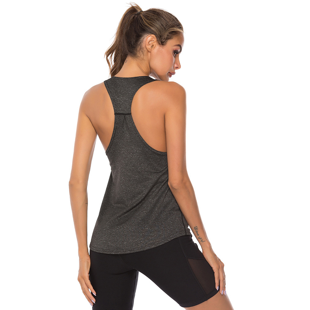 nylon polyester spandex summer tank top for women lower neck loose soft sleeveless vest