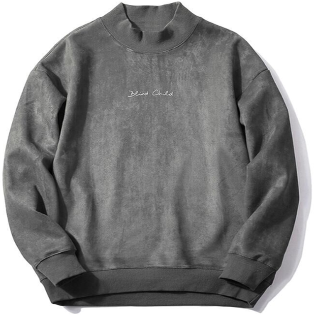 Custom oversized mens embroidered high quality crewneck sweatshirts