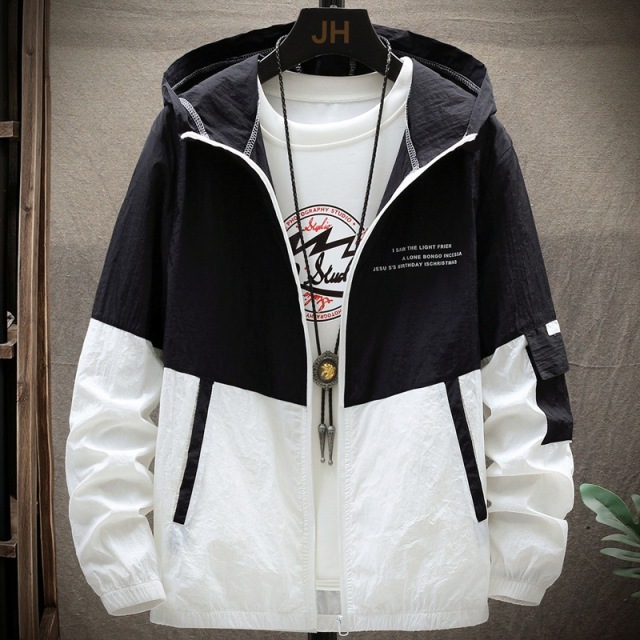 Autumn jacket men's fashion casual sun protection clothing fashion youth jacket