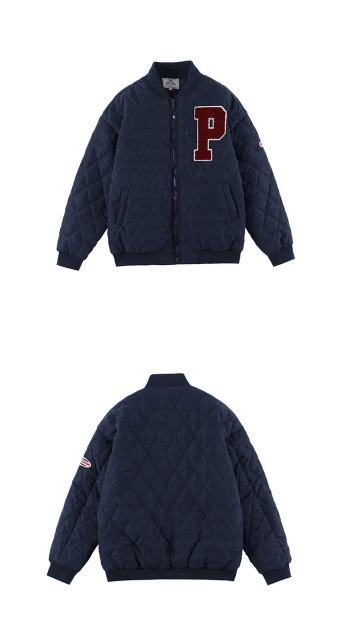 2021 autumn and winter new retro loose varsity jacket baseball uniform cotton coat