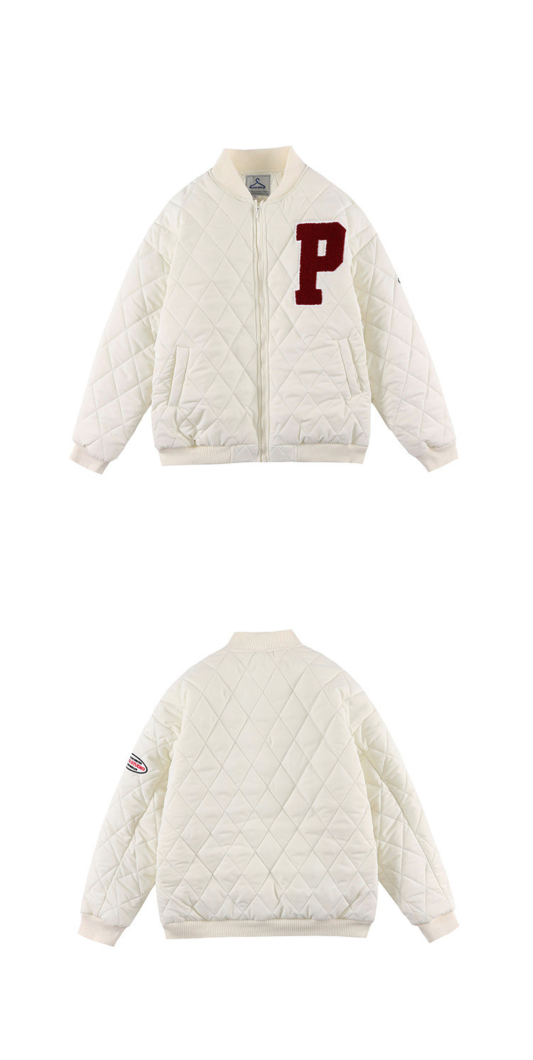 2021 autumn and winter new retro loose varsity jacket baseball uniform cotton coat