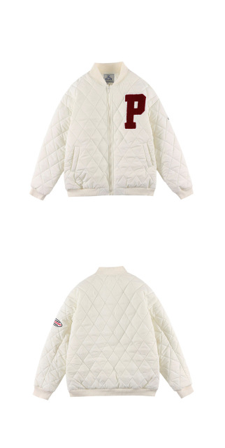 2021 autumn and winter new retro loose varsity jacket baseball uniform cotton coat