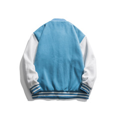 Wholesale High Quality Sleeves Blank Cropped Jackets For Kids Men Women Custom Sweatshirt Logo Plus Size Varsity Jacket