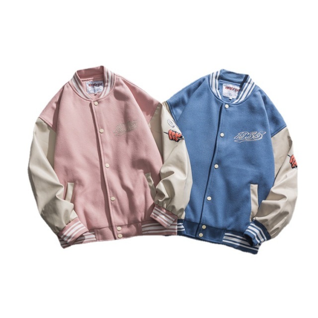 Custom High Quality Fashion Varsity Jacket Wholesale Baseball Jackets Black Patchwork Letterman Varsity Bomber Jacket