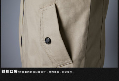 New Men's Jacket Casual Men's Youth Stand Collar Spring and Autumn Cotton Jacket