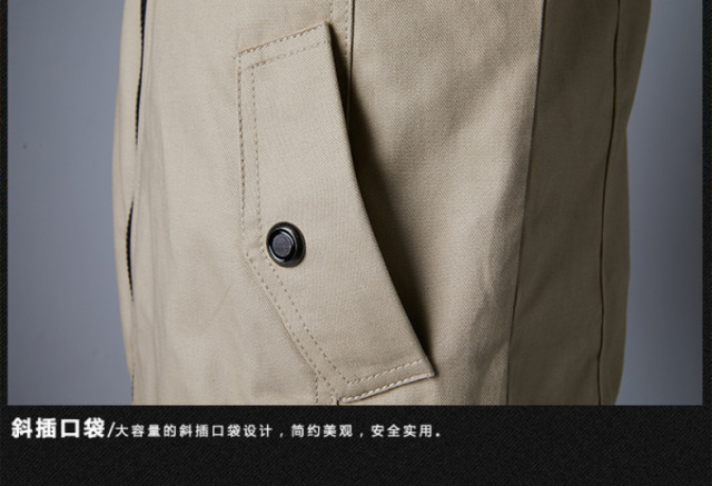 New Men's Jacket Casual Men's Youth Stand Collar Spring and Autumn Cotton Jacket