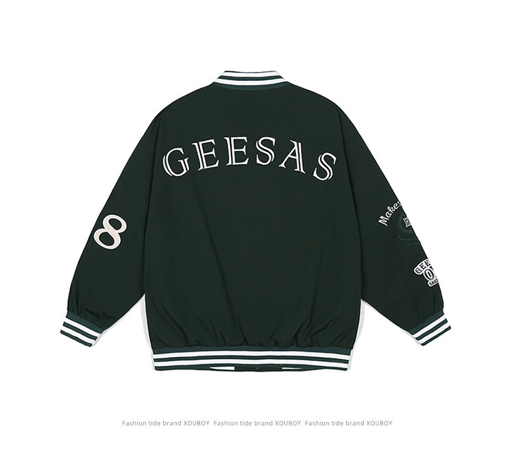 Hip Hop Couple Canvas Bomber Jacket Men Custom Letter Street Sport Track Mens Oversized Outdoor Windbreaker Varsity Jacket