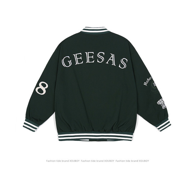 Hip Hop Couple Canvas Bomber Jacket Men Custom Letter Street Sport Track Mens Oversized Outdoor Windbreaker Varsity Jacket