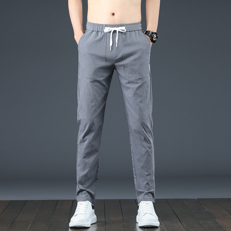 2022 Summer New Design Fashion Style Slim Fit Sport Trousers Quick-Dry Men's Casual Pants