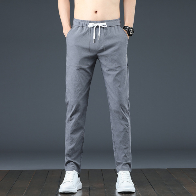 2022 Summer New Design Fashion Style Slim Fit Sport Trousers Quick-Dry Men's Casual Pants