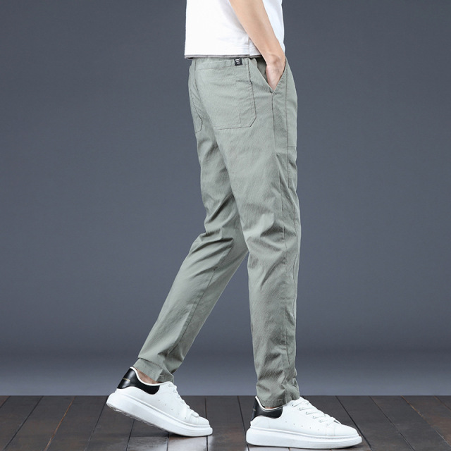 2022 Summer New Design Fashion Style Slim Fit Sport Trousers Quick-Dry Men's Casual Pants