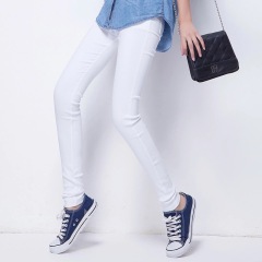 Women'S Skinny Black Pencil Pants Large Size Ripped Trousers High Waist Slim Pants