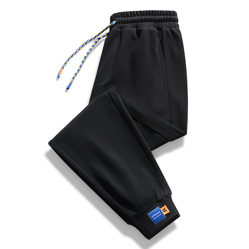 Tracksuit for Men Spring ＆Autumn Pure Cotton Weaved Fabric Trousers Men's Oversized Fashion Ankle Banded Pants Casual Sweatsuit