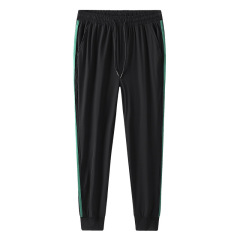 Summer casual sports pants men's and women's loose light and thin elastic nine points ice silk quick-drying pants