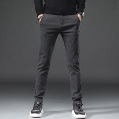 Men's Casual Pants Cotton Youth Trend Slim Pants