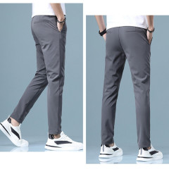 Men's Casual Pants Cotton Youth Trend Slim Pants