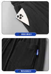 Ice Silk Casual Pants Men's Popular Three-dimensional Striped Summer Quick-Drying Sports Pants