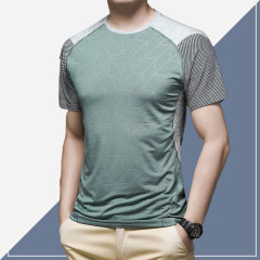 Men'S Quick-Drying Sports Short-Sleeved Round Neck T-Shirt Ice Silk Shirt Summer T-Shirt