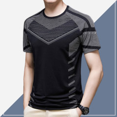 Men'S Quick-Drying Sports Short-Sleeved Round Neck T-Shirt Ice Silk Shirt Summer T-Shirt