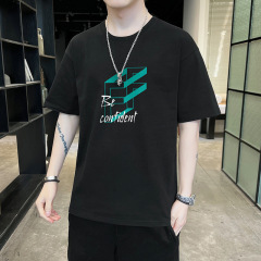 Men'S Summer Trendy Tops And Bottoming Shirts Plus Size Cotton T-Shirt