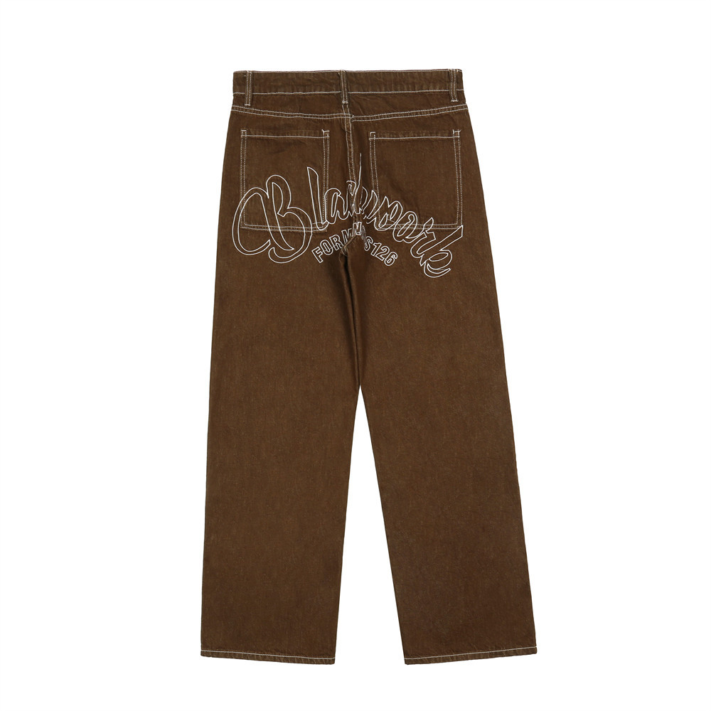 Solid Color Casual Pants Men'S Loose And Versatile Straight Trousers