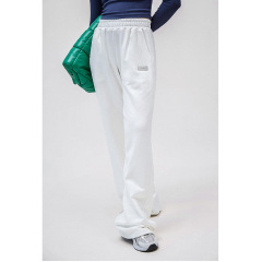 100% Cotton Red High-Waisted Wide-Legged Pants Women'S Knitted Straight Spring And Summer New Draped Sense Of Lengthening Dragging Ground Pants