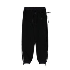 Hot Style Logo Custom Men's New Solid Color Winter Sweatpants Loose Elastic Waist Fleece Fashion Sweatpants