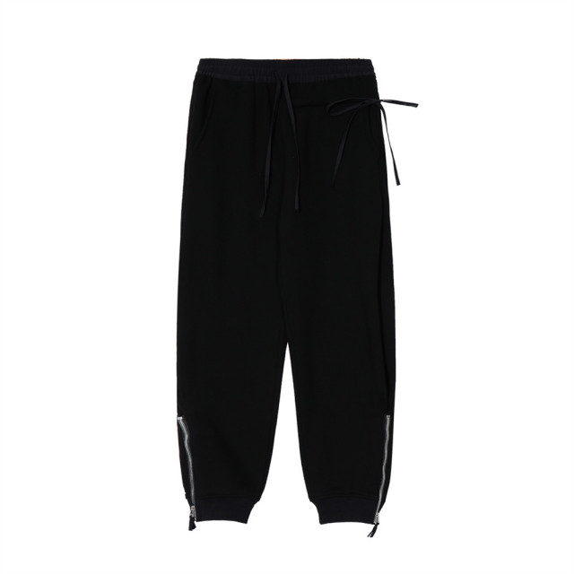 Hot Style Logo Custom Men's New Solid Color Winter Sweatpants Loose Elastic Waist Fleece Fashion Sweatpants