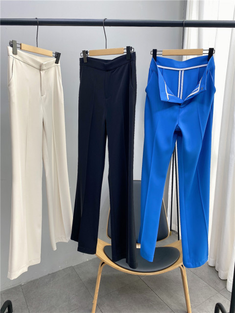Summer High-Waisted Thin Flared Pants Women'S New Slim Pants Drape Korean Version Wide-Leg Long Pants