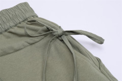 Hot Style Logo Custom Men's New Solid Color Winter Sweatpants Loose Elastic Waist Fleece Fashion Sweatpants