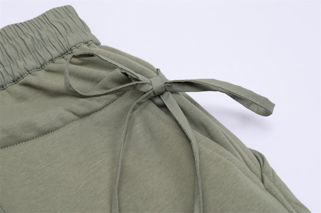 Hot Style Logo Custom Men's New Solid Color Winter Sweatpants Loose Elastic Waist Fleece Fashion Sweatpants