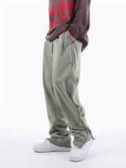 Hot Style Logo Custom Men's New Solid Color Winter Sweatpants Loose Elastic Waist Fleece Fashion Sweatpants