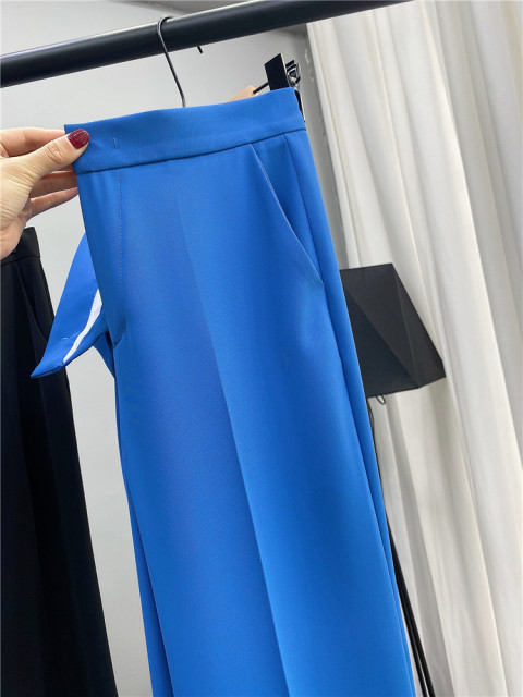 Summer High-Waisted Thin Flared Pants Women'S New Slim Pants Drape Korean Version Wide-Leg Long Pants