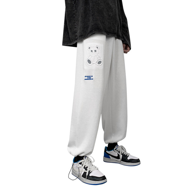 2022 Spring Fashion New Design Reflective Printing Men's Casual Trousers