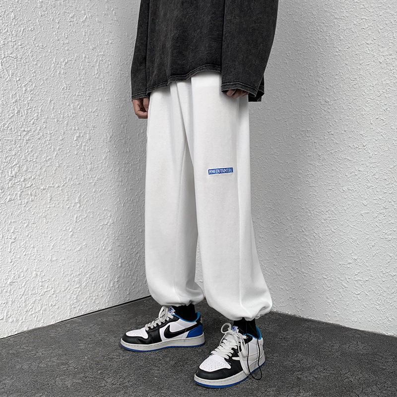 2022 Spring Fashion New Design Reflective Printing Men's Casual Trousers