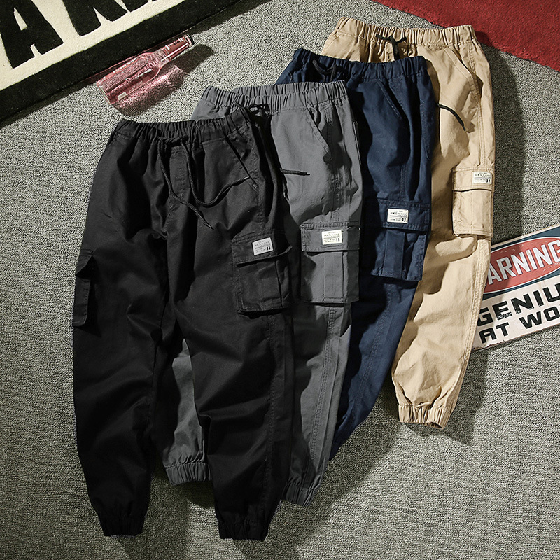 High Quality Men's Cargo Pant's Casual Style Vintage Trousers