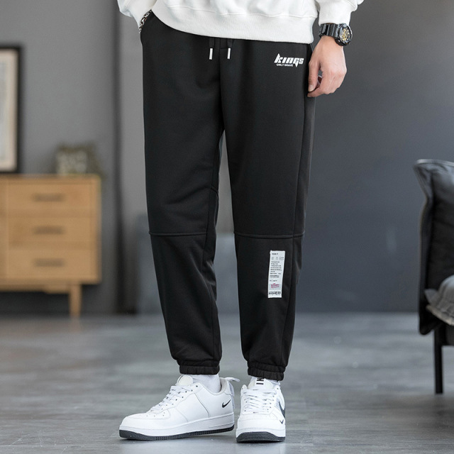 2022 Spring Fashion New Design Reflective Printing Men's Casual Trousers